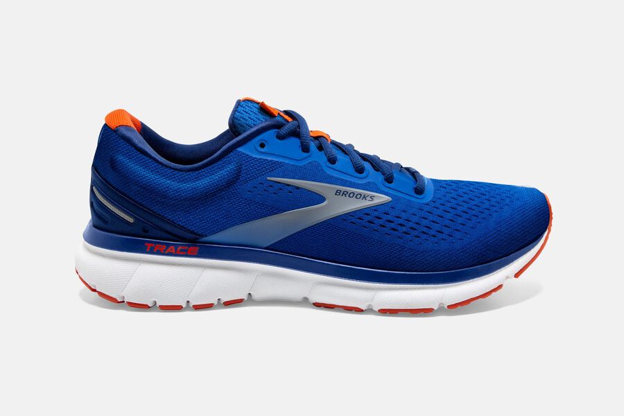 Brooks Men's Trace Road Running Shoes Blue/Navy/Orange ( CIBLH4763 )